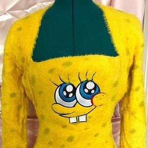 Spongebob faux fur dress set